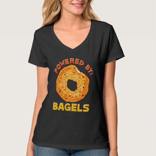 Die von Bagels-Kohlenstoff-Brennstoff-Bagel angetr T-Shirt (Vorderseite)