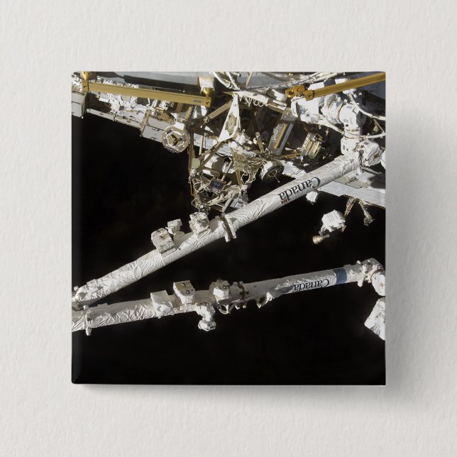 Die von Kanada gebaute Raumstation Button (Vorderseite)