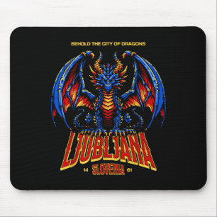 Die von Ljubljana Slowenien siehe Stadt Drachen Mousepad