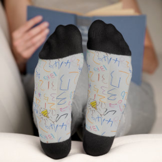 Die von meinem Sohn gezeichnet Zahl zeichnend Sock Socken