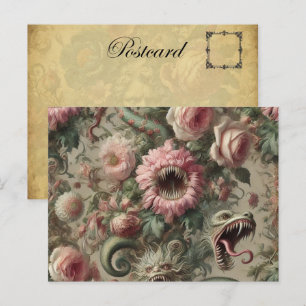 Die Voracious Verdants - Gotisch Viktorianisch Feiertagspostkarte