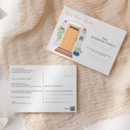 Die Vordertür für Wasserfarben wurde um eine neue Postkarte