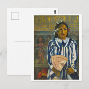 Die Vorfahren von Tehamana Paul Gauguin Postkarte