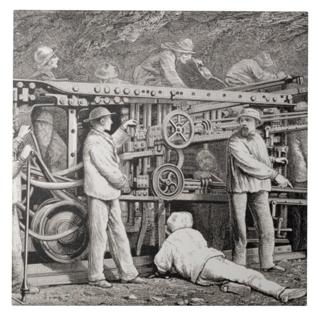 Die vorgerückte Galerie auf der französischen Fliese (Vorderseite)