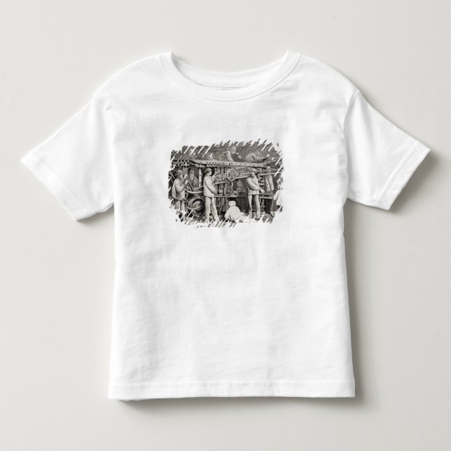 Die vorgerückte Galerie auf der französischen Kleinkind T-shirt (Vorderseite)