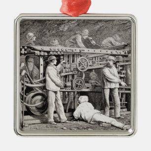 Die vorgerückte Galerie auf der französischen Silbernes Ornament