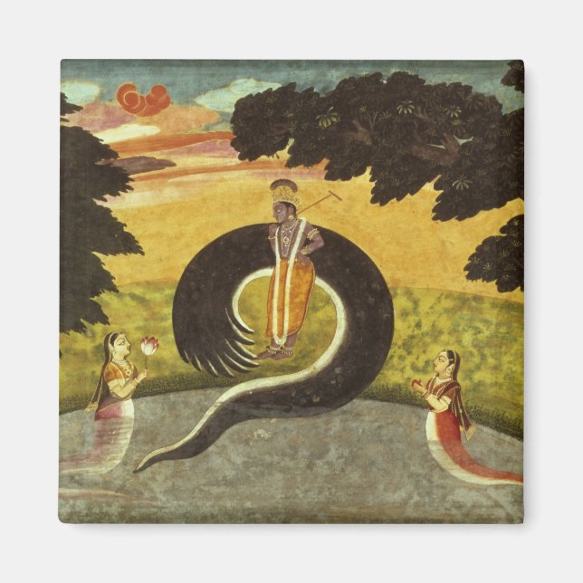 Die Vorlage von Kaliya, Basohli, Pahari Magnet (Vorne)