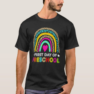 Die Vorschulzeit zurück zur Schule - glücklicher e T-Shirt