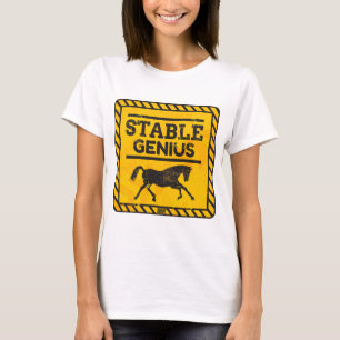 Die Vorsicht, die stabiles Genie warnt, tweeten T-Shirt
