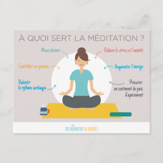 Die Vorteile der Meditation Postkarte