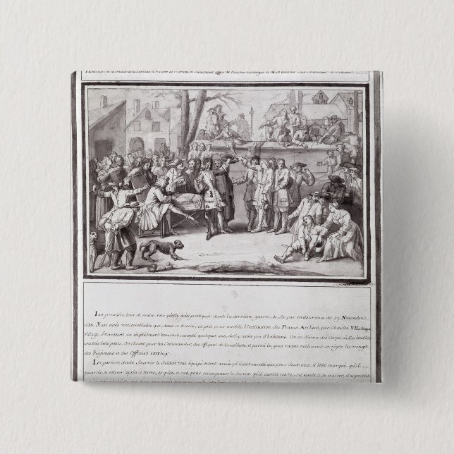 Die Wahl der Miliz Button (Vorderseite)