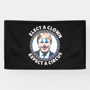 Die Wahl eines Clowns erwartet eine lustige Politi Banner