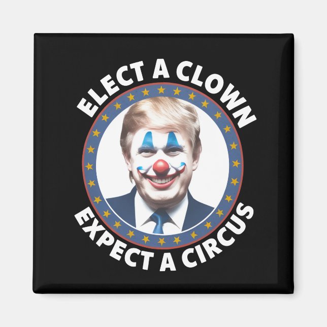 Die Wahl eines Clowns erwartet eine lustige Politi Magnet (Vorne)