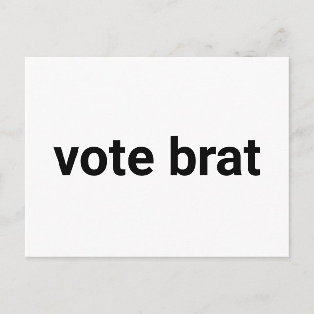 Die Wahl ist lustig, schlicht minimalistisch-demok Postkarte (Vorderseite)