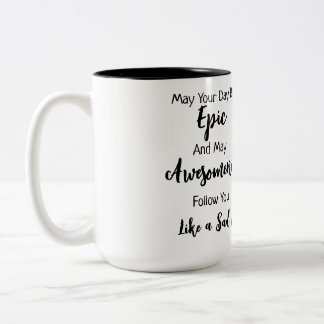 Die Wahnsinn-Tasse der gelangweilten Göttin Zweifarbige Tasse