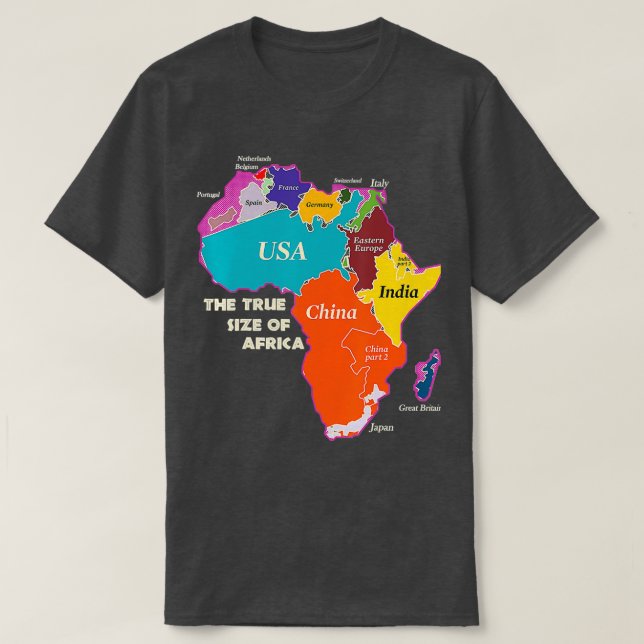Die wahre Größe Afrikas T-Shirt (Design vorne)
