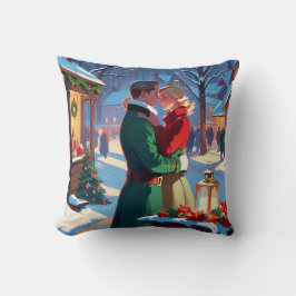 Die wahre Liebe zu Weihnachten - Tasse des Kaffees Kissen