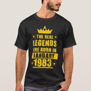 Die wahren Legenden sind im Retro-Januar 1983 Gebo T-Shirt