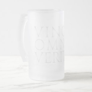 DIE WAHRHEIT BESIEGT ALLES - Light Frosted Glass B Mattglas Bierglas