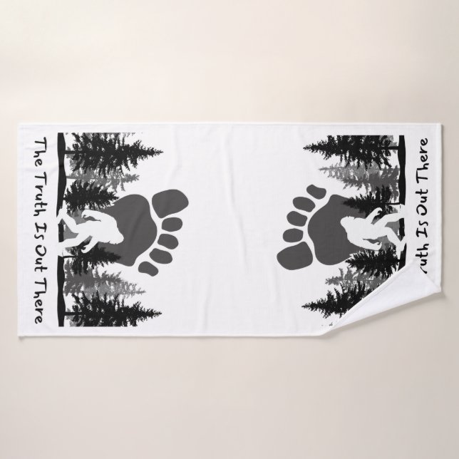 Die Wahrheit ist draußen Bigfoot Badhandtuch Set (Badehandtuch)