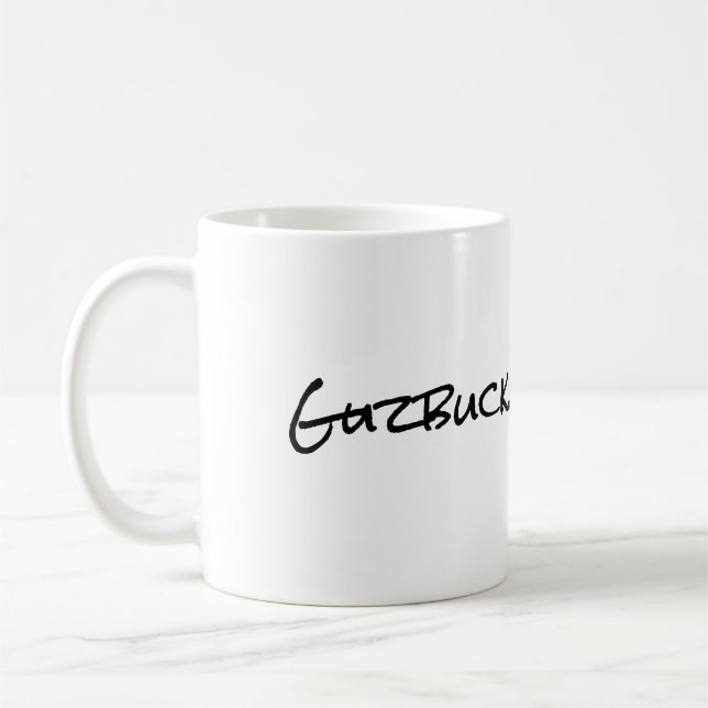 Die Wahrheit ist schwer zu leugnen. Kaffee auf. Kaffeetasse (Links)