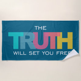 Die Wahrheit Set dir Freude Strandtuch