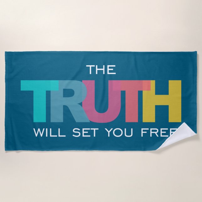 Die Wahrheit Set dir Freude Strandtuch (Vorderseite)