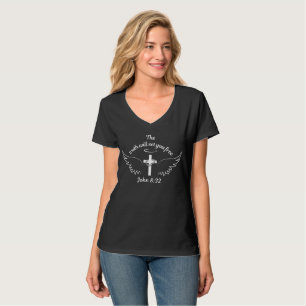 Die Wahrheit wird Set, dass Frauen V-Neck befreien T-Shirt
