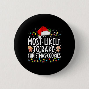 Die Wahrscheinlichkeit Weihnachtskekse zu backen i Button