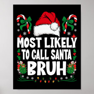 Die wahrscheinlichste Art, Weihnachtsfamilie Santa Poster