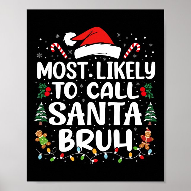 Die wahrscheinlichste Art, Weihnachtsfamilie Santa Poster (Vorne)