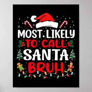 Die wahrscheinlichste Art, Weihnachtsfamilie Santa Poster