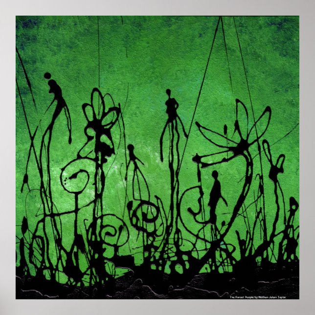 Die Waldbevölkerung (Print) Poster (Vorne)
