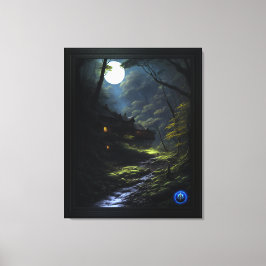 Die Waldbewohner von AI Concept Art von Xzendor7 Leinwanddruck