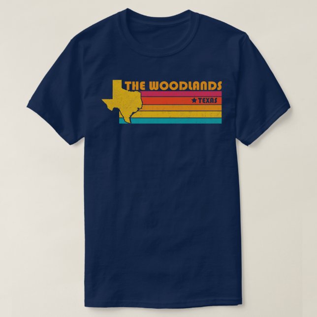 Die Wälder Texas Vintag beunruhigte Souvenir T-Shirt (Design vorne)