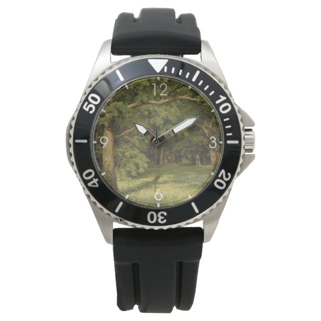 Die Waldreinigung (Waldlandschaft) Armbanduhr (Vorderseite)