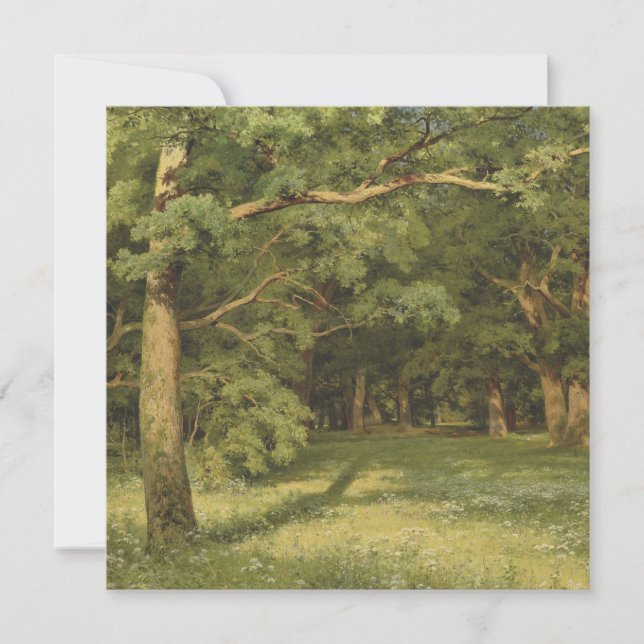Die Waldreinigung (Waldlandschaft) Karte (Vorderseite)