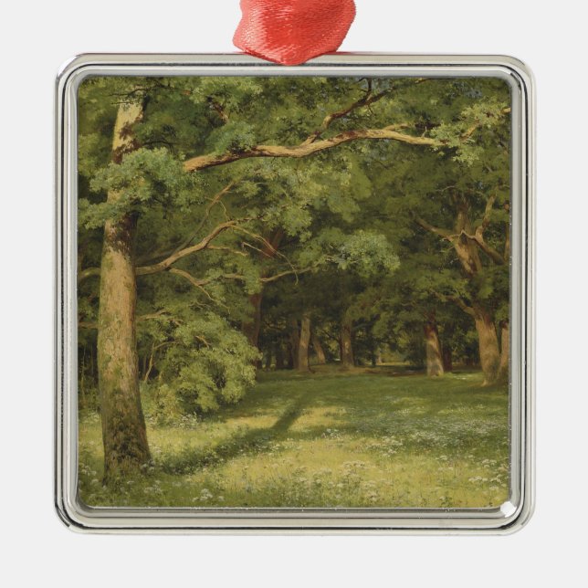 Die Waldreinigung (Waldlandschaft) Ornament Aus Metall (Vorne)