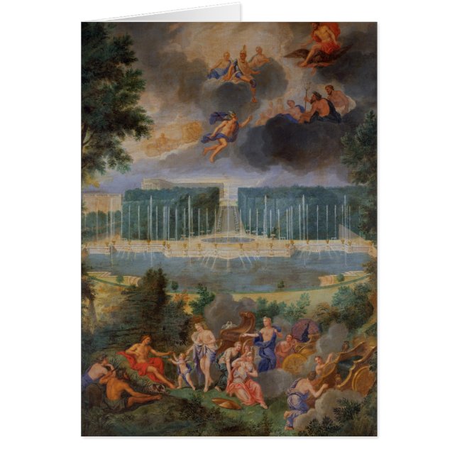 Die Waldungen von Versailles. Ansicht des Pools (Vorne)