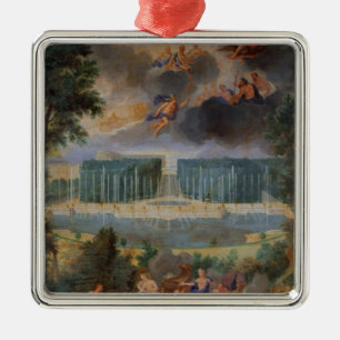 Die Waldungen von Versailles. Ansicht des Pools Ornament Aus Metall