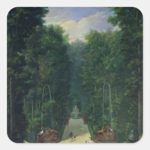 Die Waldungen von Versailles Quadratischer Aufkleber