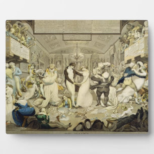 Die Waltz (farbige Gravur) Fotoplatte