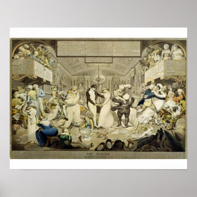 Die Waltz (farbige Gravur) Poster (Vorne)