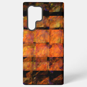 Die Wand Abstract Geometrische Feuer Kunst Modern Samsung Galaxy Hülle