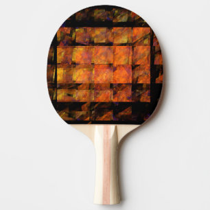 Die Wand Abstrakte Geometrische Feuer Kunst Modern Tischtennis Schläger