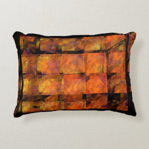 Die Wand Abstrakte Geometrische Feuer Kunst Modern Zierkissen