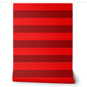 Die Wanddekoration aus Rot und Maroon Streifen Tapete