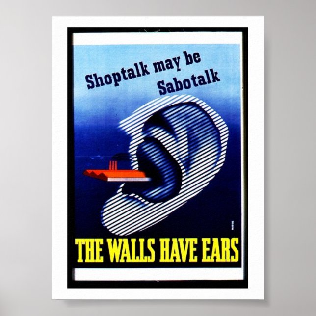 Die Wände haben Ohren Poster (Vorne)