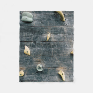 Die Wände sind aus vierbraunem Holz Fleecedecke