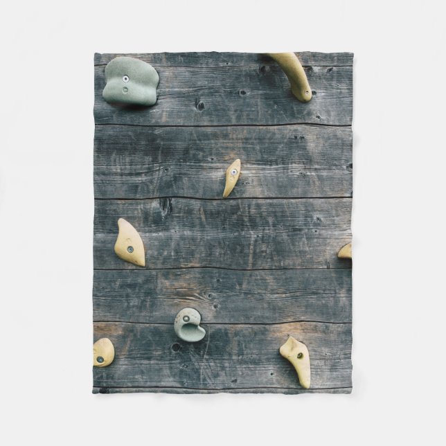 Die Wände sind aus vierbraunem Holz Fleecedecke (Vorderseite)